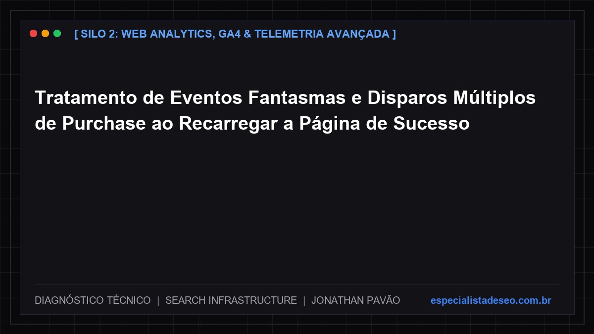 Tratamento de Eventos Fantasmas e Disparos Múltiplos de Purchase ao Recarregar a Página de Sucesso