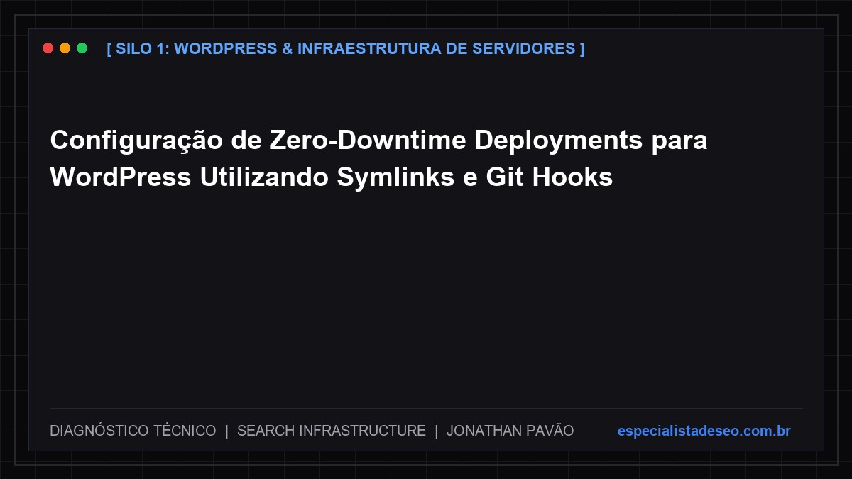Configuração de Zero-Downtime Deployments para WordPress Utilizando Symlinks e Git Hooks