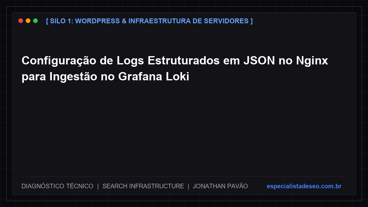 Configuração de Logs Estruturados em JSON no Nginx para Ingestão no Grafana Loki